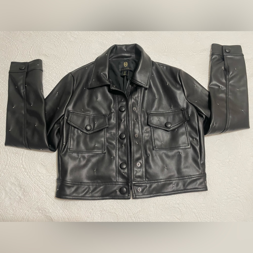 SOLD House of Harlow 1960 leather jacket